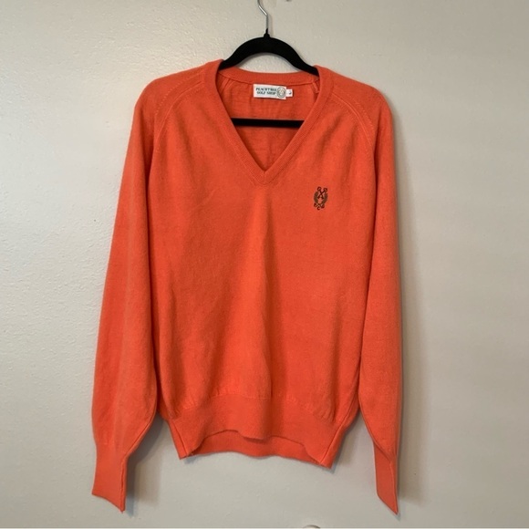 Vintage Golf Embroidered V-Neck Pullover Sweater - Picture 4 of 7